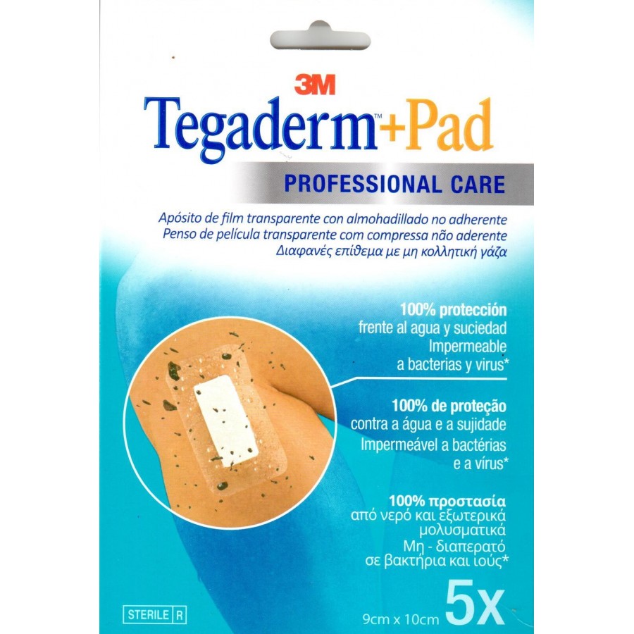 TEGADERM + PAD 10 X 9 CM 5 U