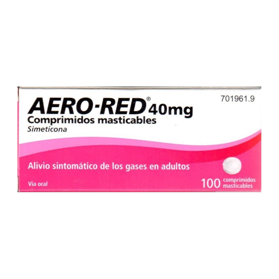 AERO RED 40 MG 100 COMPRIMIDOS MASTICABLES