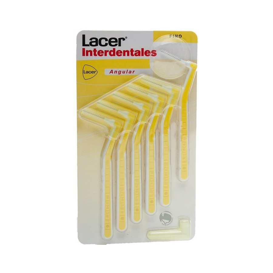 LACER CEPILLO INTERDENTAL 90º FINO (AMARILLO) 6U