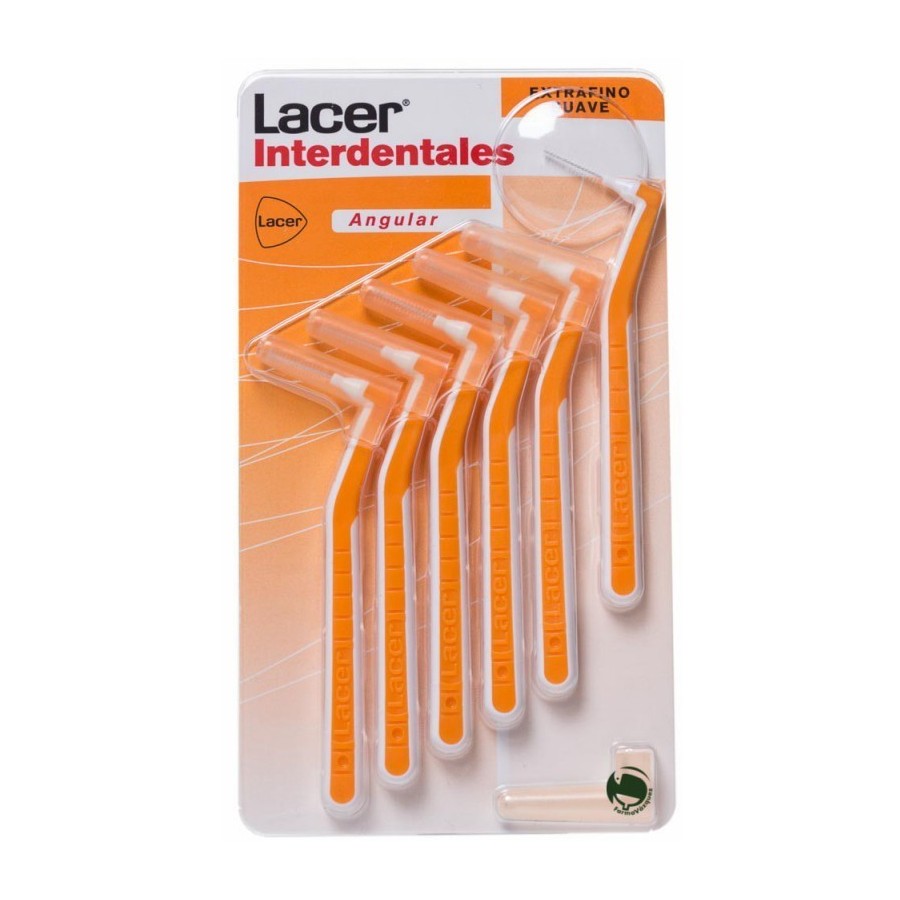 LACER CEPILLO INTERDENTAL 90º EXTRAFINO SUAVE (NARANJA) 6 U