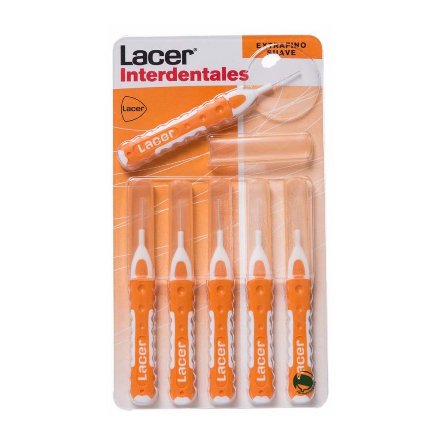 LACER CEPILLO INTERDENTAL EXTRAFINO SUAVE (NARANJA) 6 U