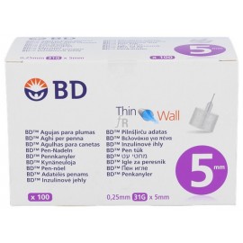 AGUJA PARA PLUMAS ESTERIL BD 31 G (0.25 MM X 5 M