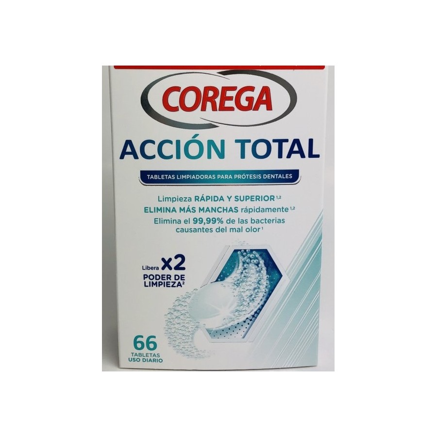 COREGA ACCION TOTAL LIMPIEZA PROTESIS - 66 TABLETAS