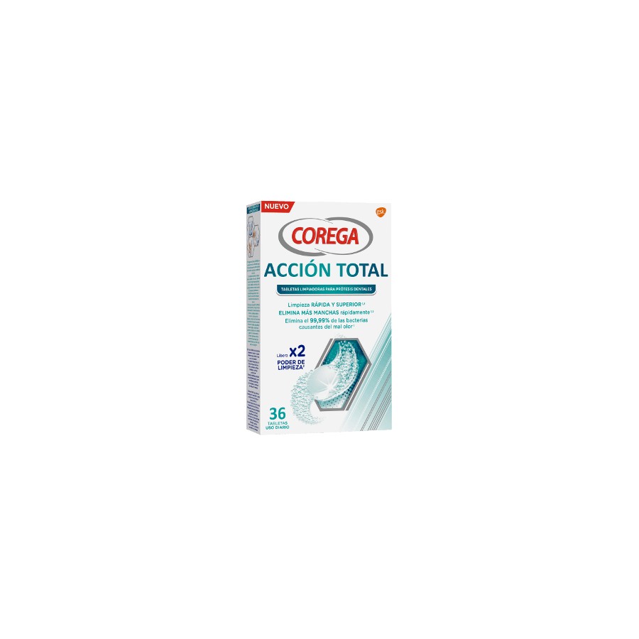 COREGA ACCION TOTAL LIMPIEZA PROTESIS - 36 TABLETAS