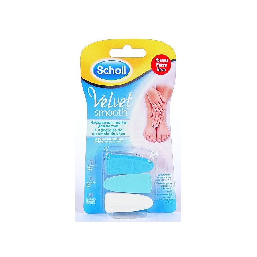 DR SCHOLL RECAMBIO VELVET SMOOTH LIMA UÑAS 3UD