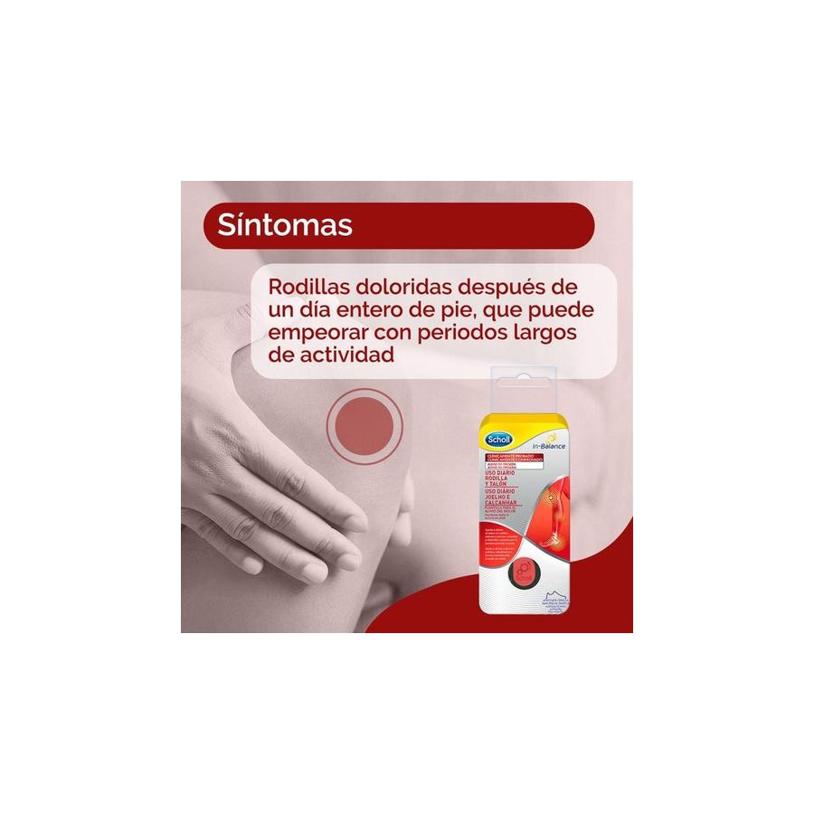 DR SCHOLL IN-BALANCE PLANTILLAS RODILLA Y TALON...