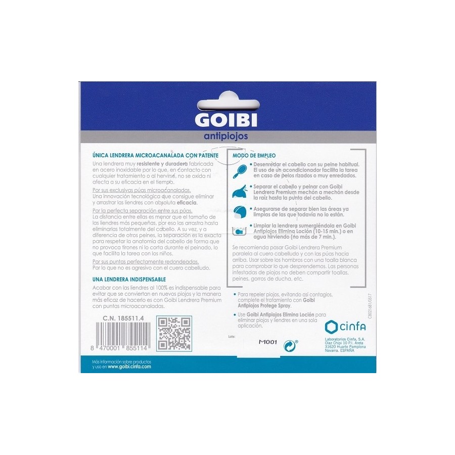 GOIBI ANTIPIOJOS LENDRERA PREMIUM 1 U (LIENDRERA)