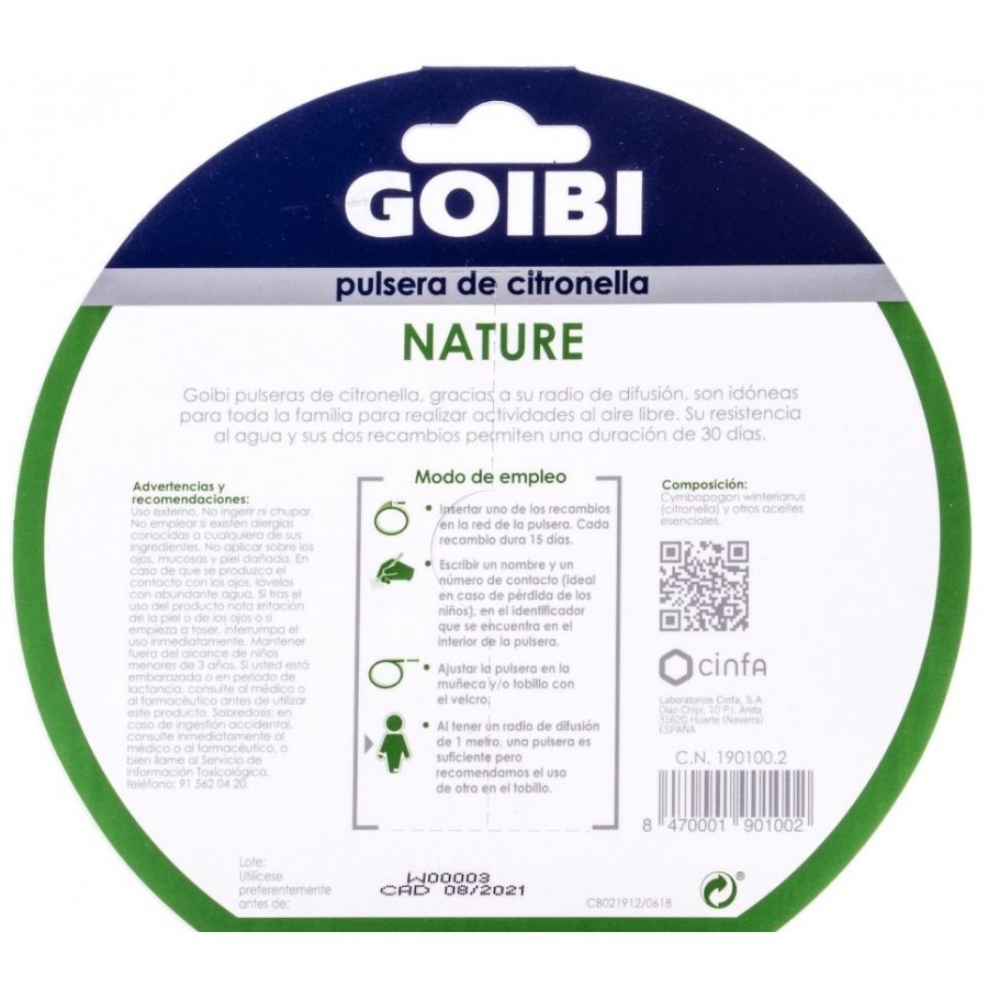 GOIBI ANTIMOSQUITOS PULSERA CITRONELLA PJMASK