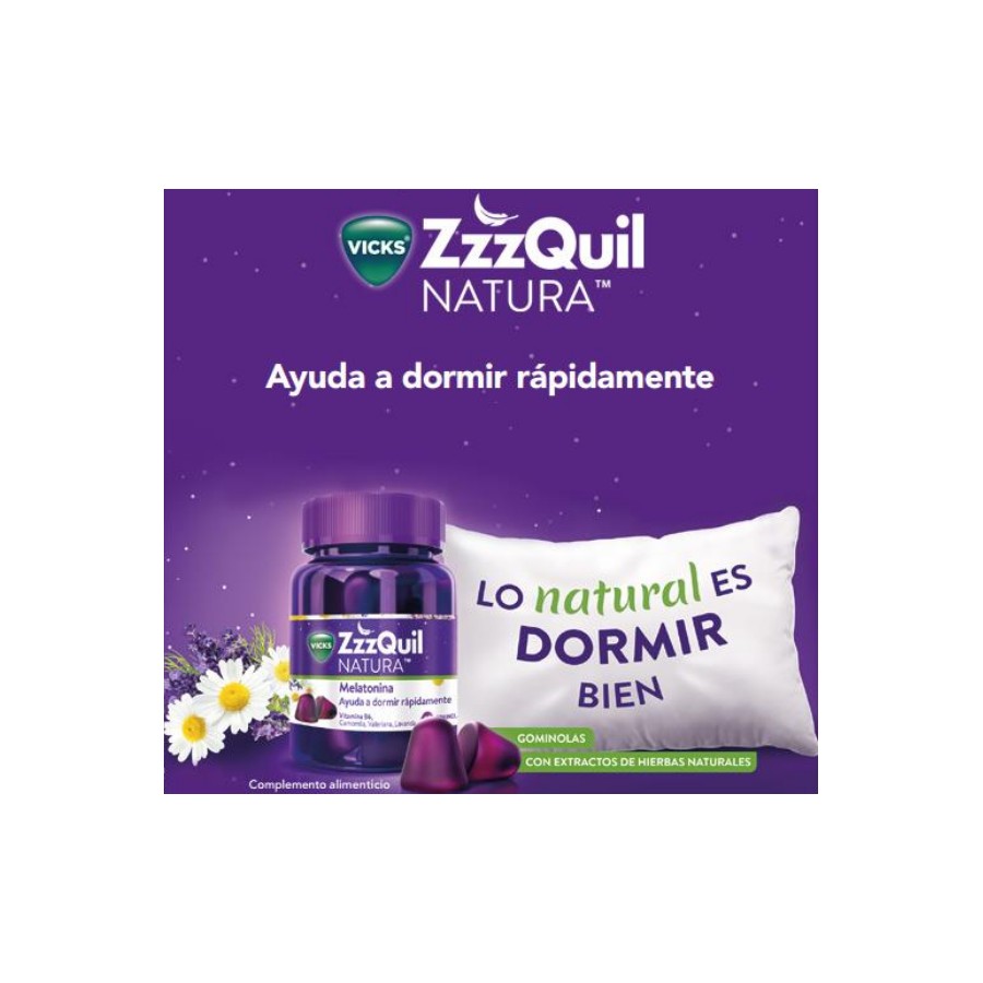 ZZZQUIL NATURA 30 GOMINOLAS MELATONINA