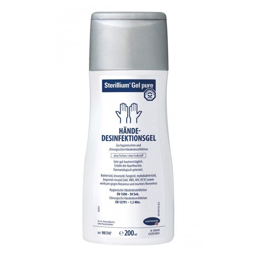 STERILLIUM GEL PURE HIDROALCOHOLICO 200 ML