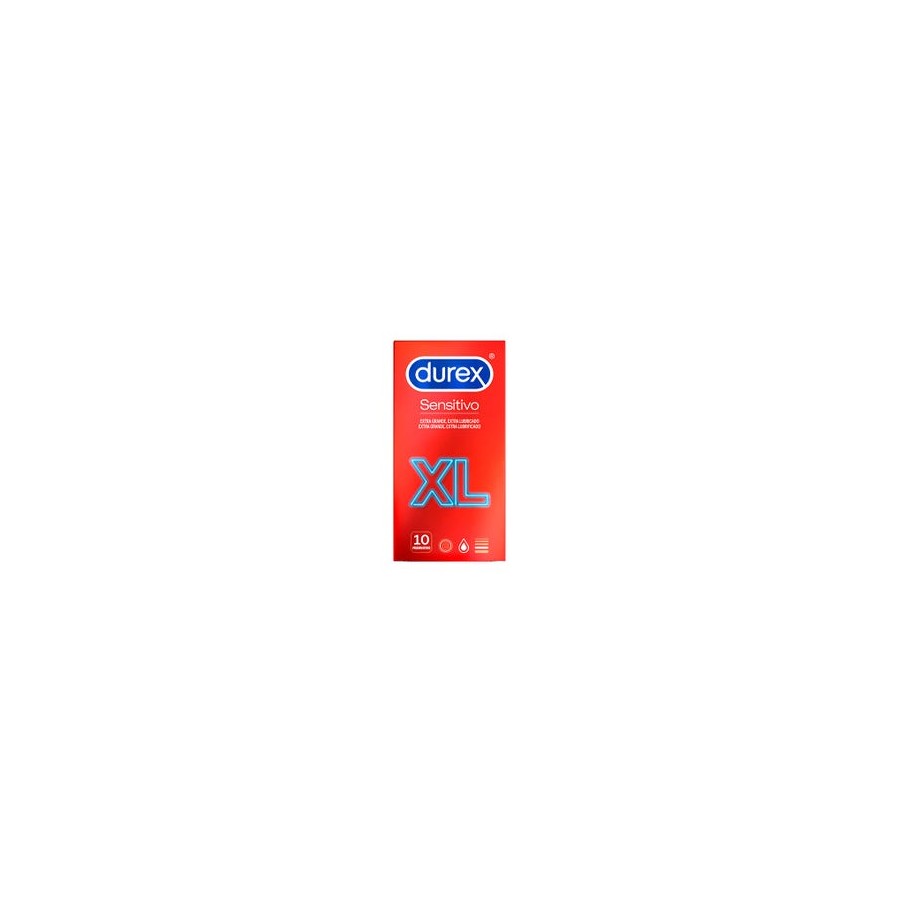 DUREX PRESERVATIVOS SENSITIVO XL 10 U