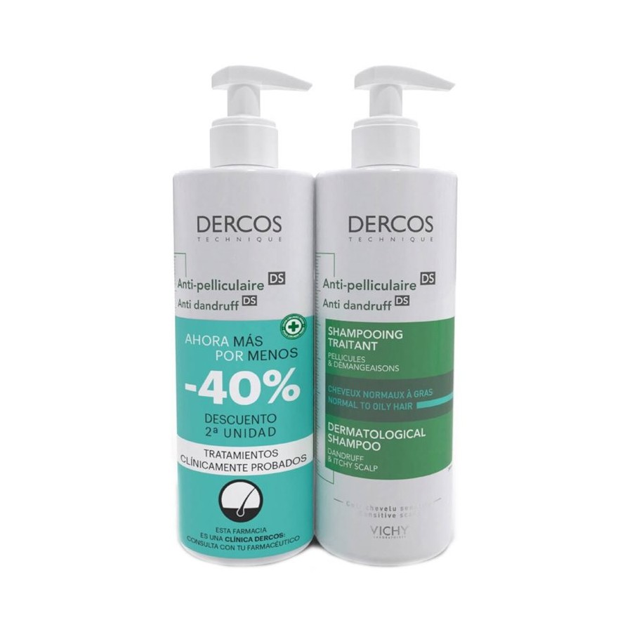 VICHY DERCOS ANTICASPA DS CABELLO NORMAL-GRASO 400 ML