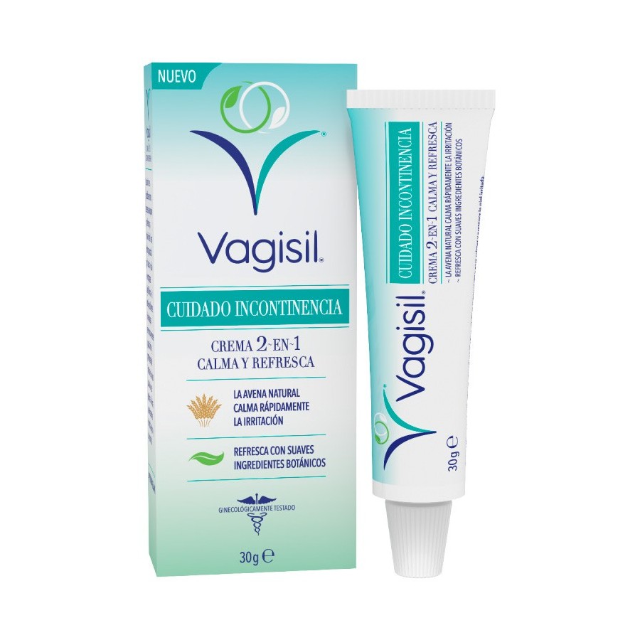 VAGISIL CUIDADO INCONTINENCIA CREMA 2 EN 1 1 ENVASE 30 G