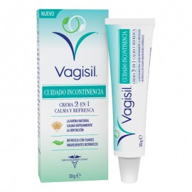 VAGISIL CUIDADO INCONTINENCIA CREMA 2 EN 1 1 ENVASE 30 G