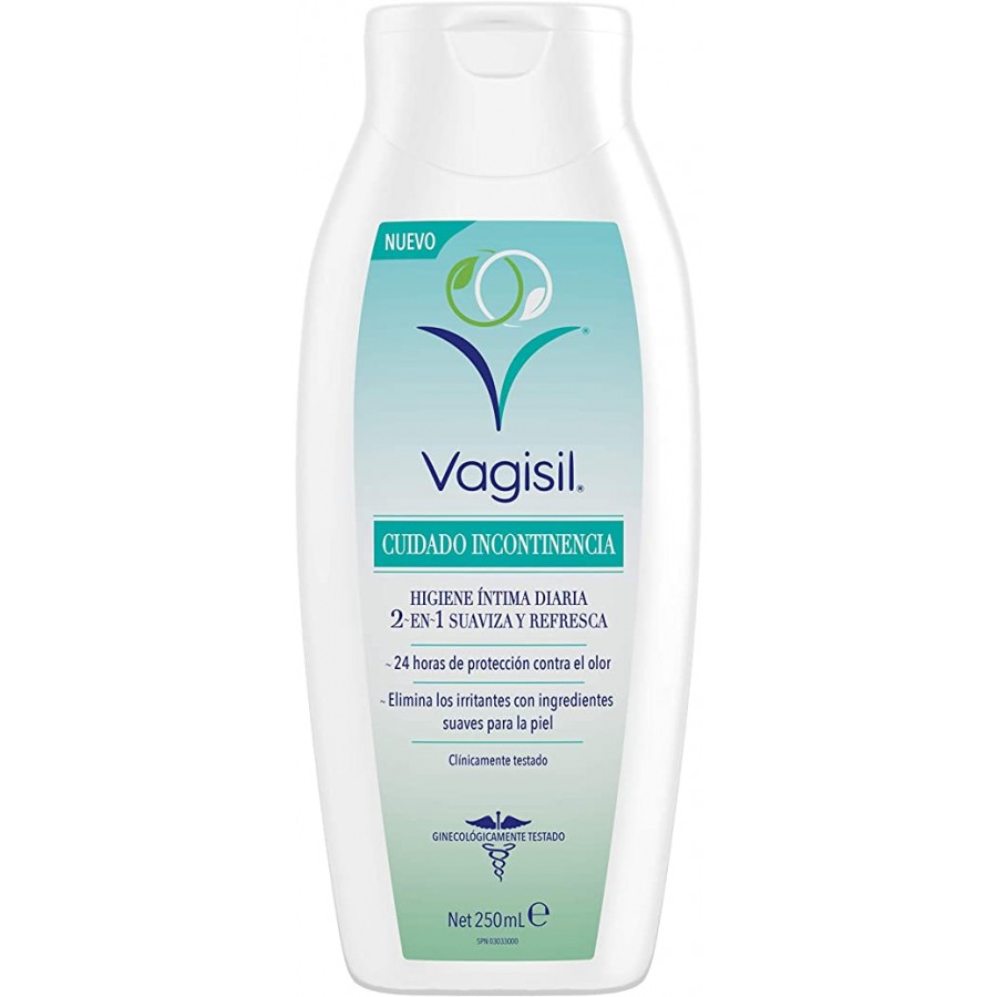 VAGISIL CUIDADO INCONTINENCIA HIGIENE INTIMA 2 EN 1 1 ENVASE 250 ML