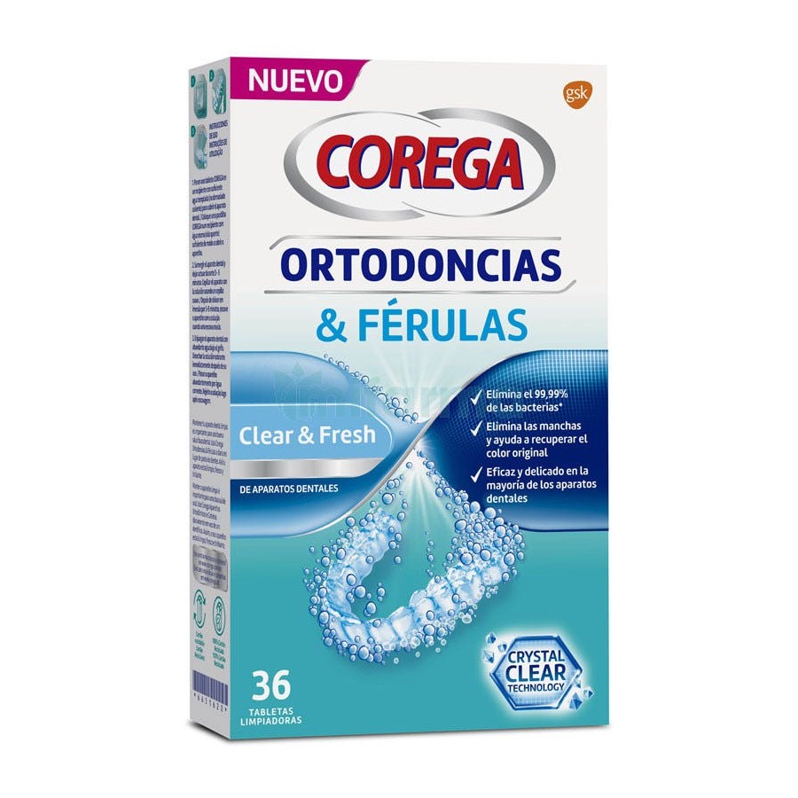 COREGA ORTODONCIAS Y FERULAS 36 U