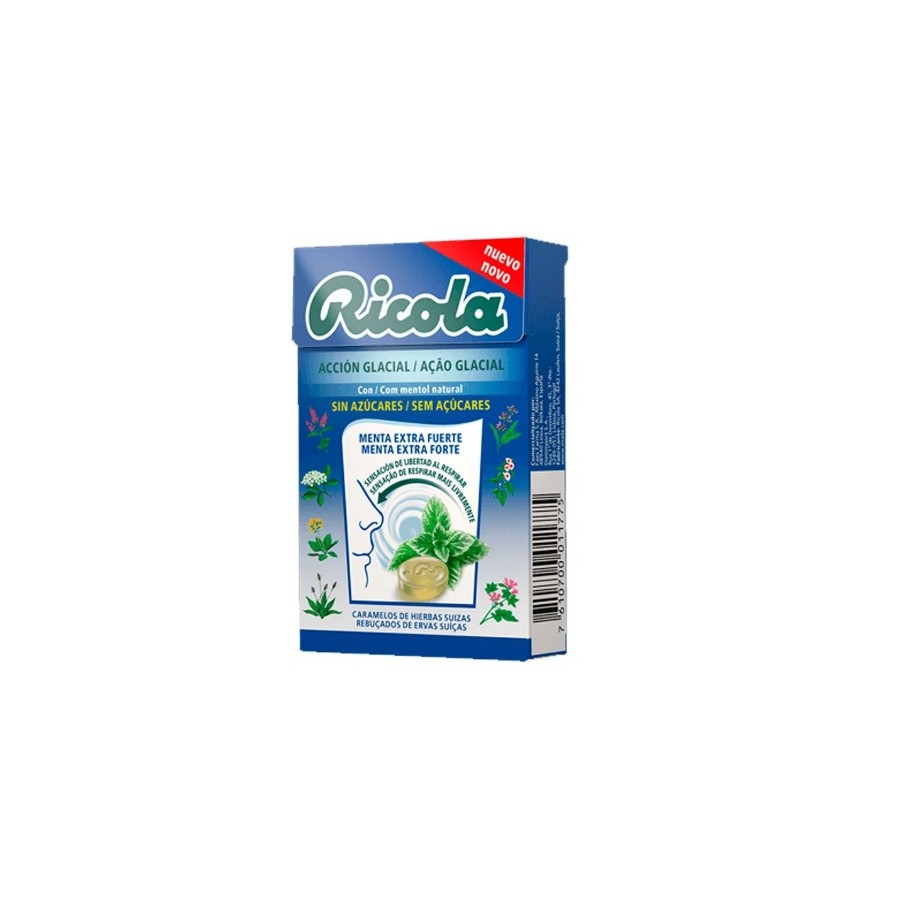 RICOLA CARAMELOS MENTA EXTRA FUERTE S/A 50 G