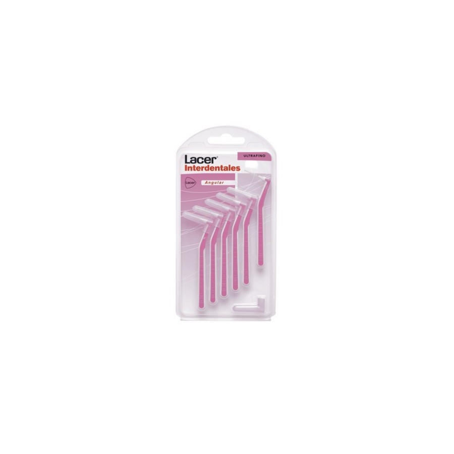 LACER CEPILLO INTERDENTAL 90º ULTRAFINO (ROSA) 6U