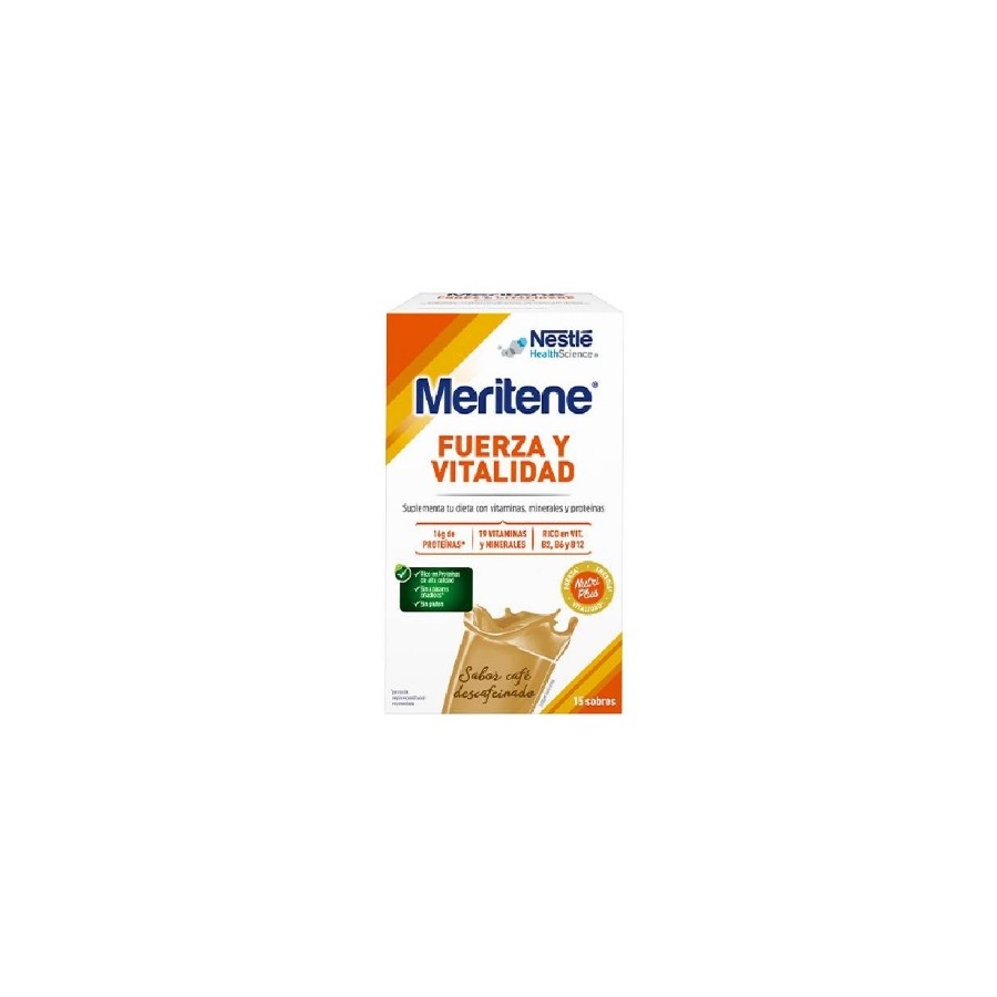 MERITENE CAFE DESCAFEINADO 15 SOBRES 30G