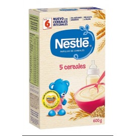 NESTLE PAPILLA 5 CEREALES SIN LECHE 600 G