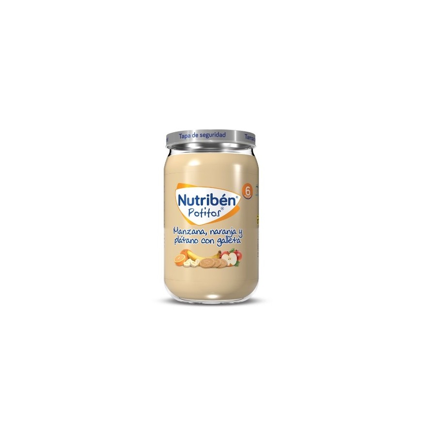 NUTRIBEN MANZANA NARANJA PLATANO Y GALLETA 235 G