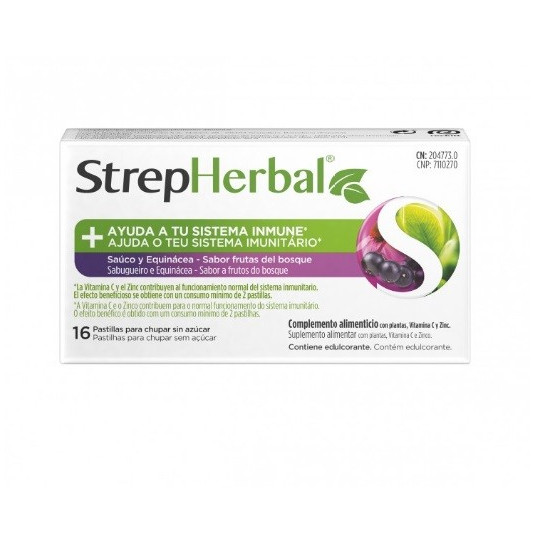 STREPHERBAL 16 PASTILLAS...