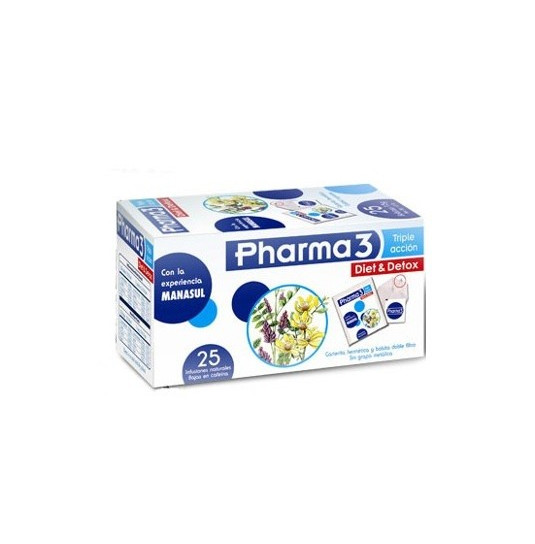 PHARMA 3 DIET & DETOX 25 BOLS