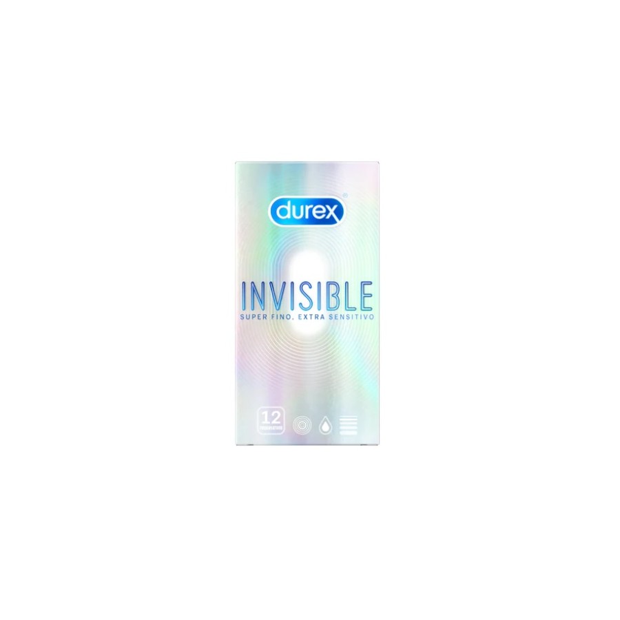 DUREX PRESERVATIVOS INVISIBLE EXTRA FINO-SENSITIVO 12U