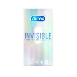 DUREX PRESERVATIVOS INVISIBLE EXTRA FINO-SENSITIVO 12U