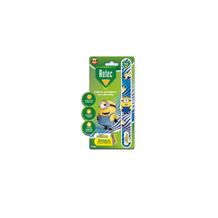 RELEC PULSERA CITRONELA MINIONS AZUL 1 UNIDAD