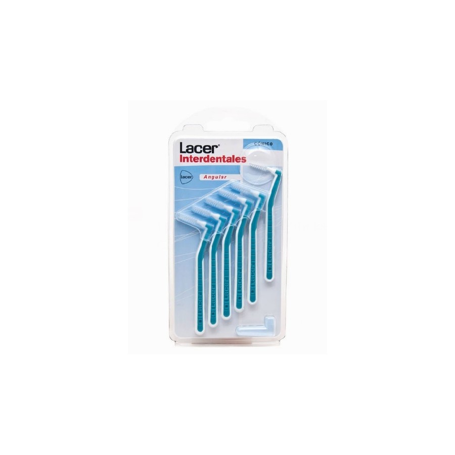 LACER CEPILLO INTERDENTAL 90º CONICO (AZUL) 6U