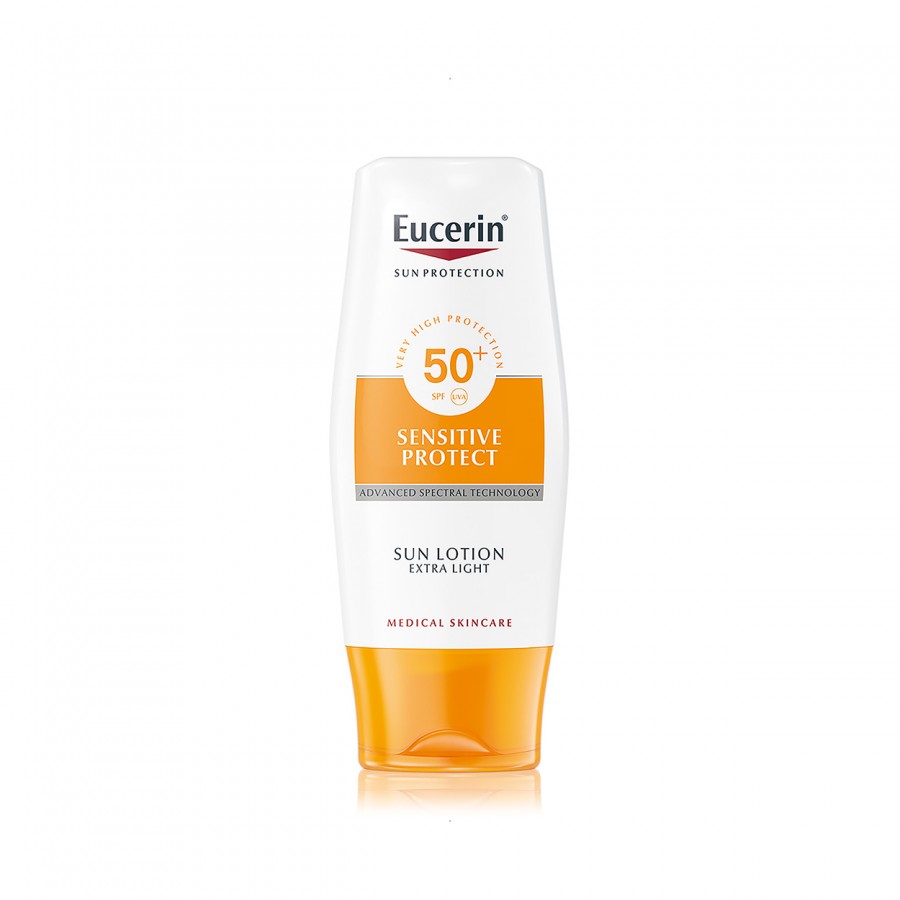 EUCERIN SUN SPF 50+ SENSITIVE PROTECT LOCION EXTRA LIGHT 400 ML