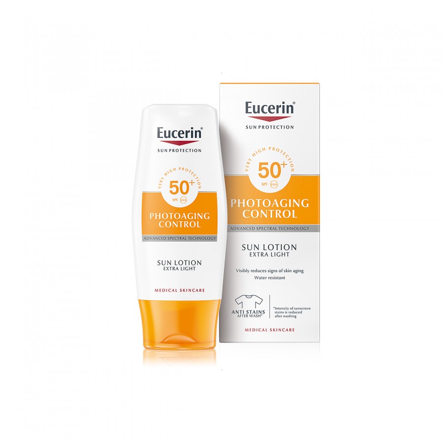 EUCERIN SUN SPF 50+ SENSITIVE PROTECT LOCION EXTRA LIGHT 150 ML