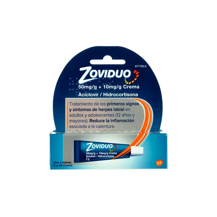 ZOVIDUO 50/10 MG/G CREMA TUBO 2 G