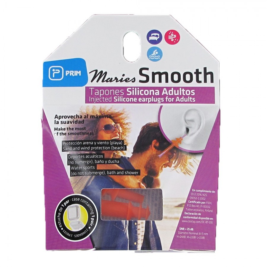 MARIES TAPONES OIDOS SILICONA ADULTO 2U