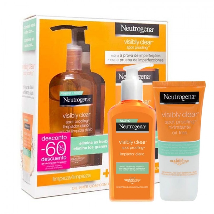 NEUTROGENA VISIBLY CLEAR PACK HIDRATANTE + LIMPI