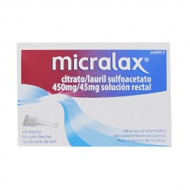 MICRALAX EMULSION RECTAL 12 MICROENEMAS 5 ML