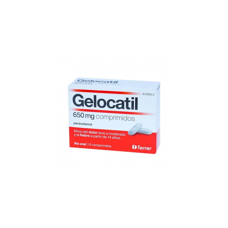 GELOCATIL 650 MG 12 COMPRIMIDOS