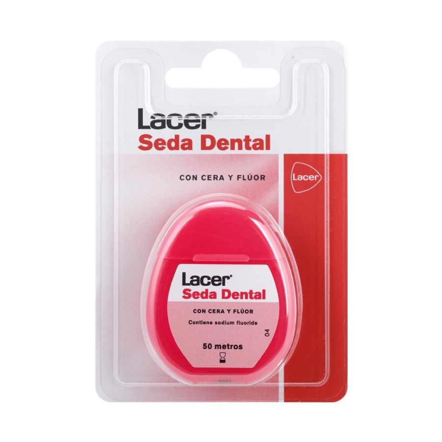 LACER SEDA DENTAL FLUOR Y TRICLOSAN CERA 50 M