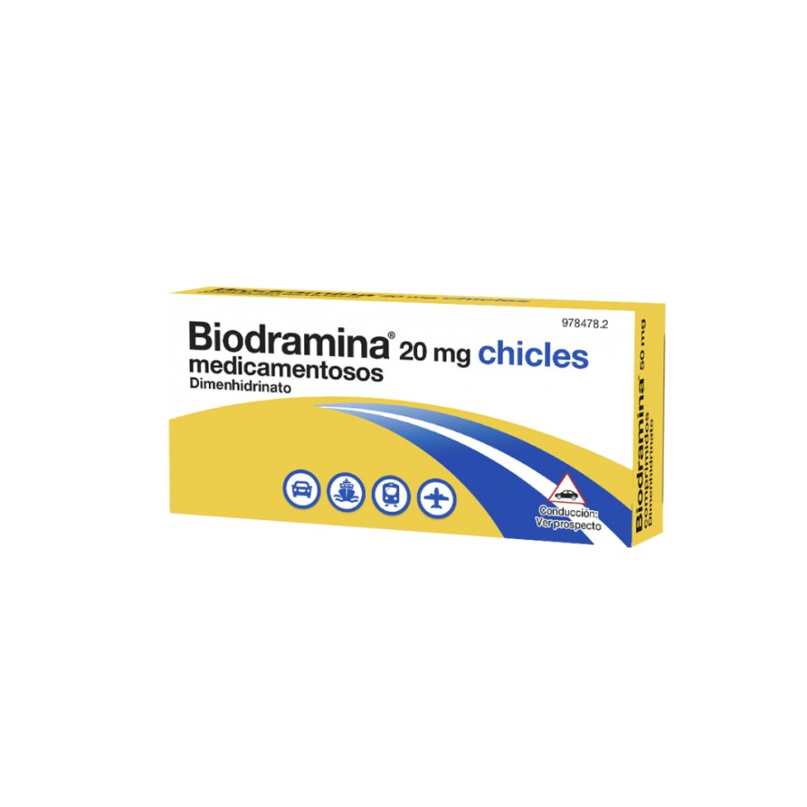 BIODRAMINA 20 MG 12 CHICLES