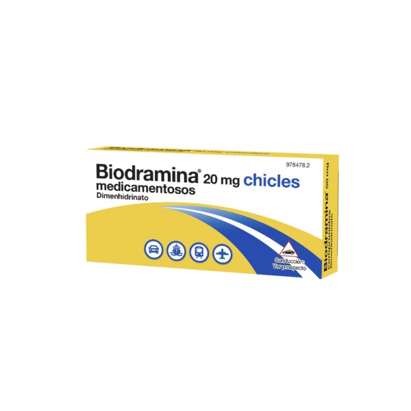 BIODRAMINA 20 MG 12 CHICLES
