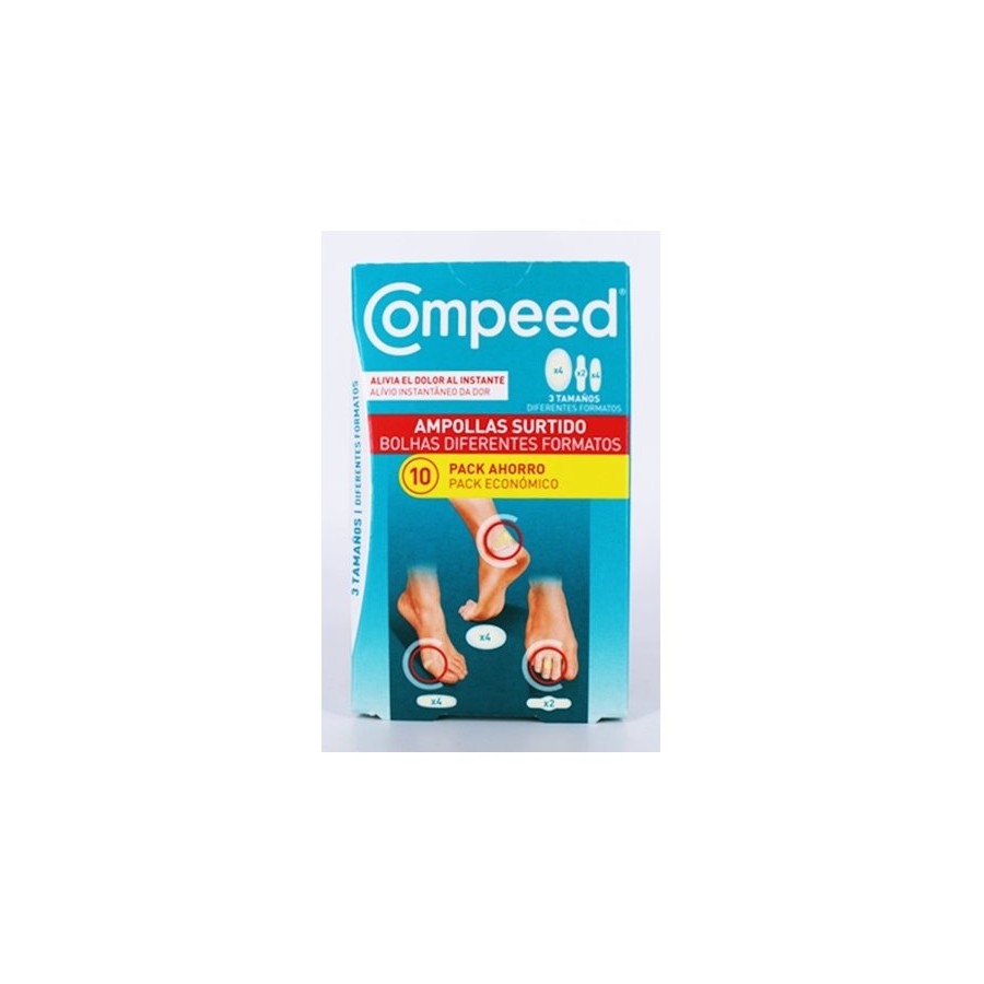 COMPEED AMPOLLAS SURTIDO 3 TAMAÑOS 10 U