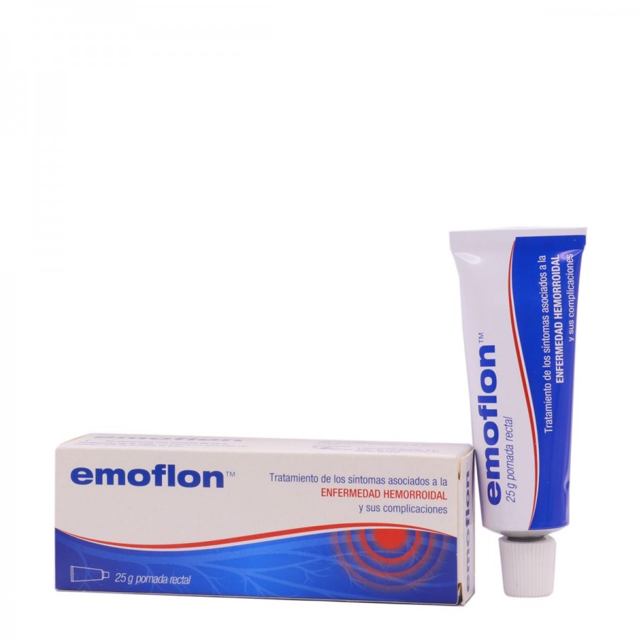 EMOFLON POMADA RECTAL 25 MG