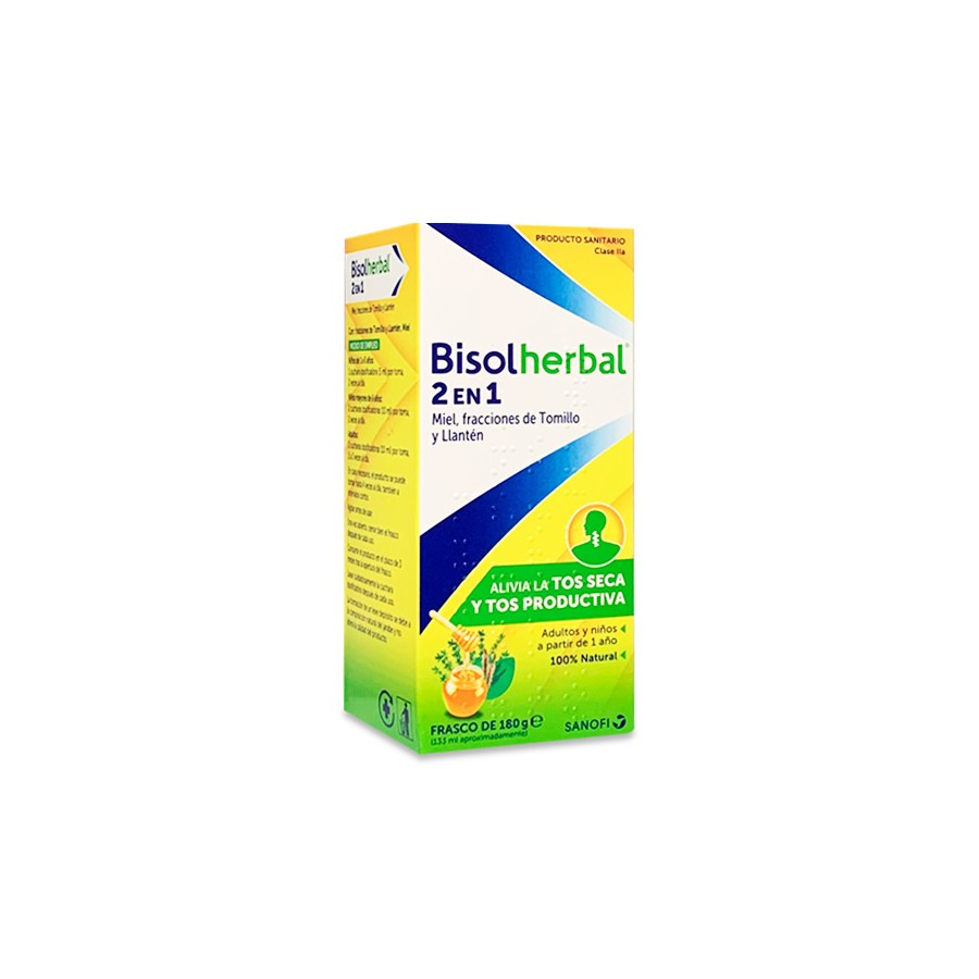 BISOLHERBAL 2 EN 1 MALVAVISCO, TOMILLO Y LLANTEN 120 ML