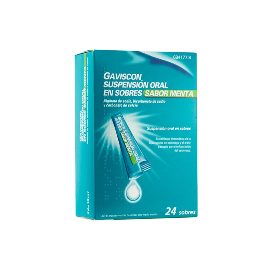 GAVISCON 12 SOBRES SUSPENSION ORAL MENTA 10 ML  ACIDEZ