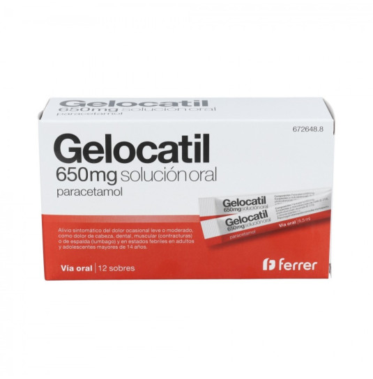 GELOCATIL 650 MG SOL ORAL...
