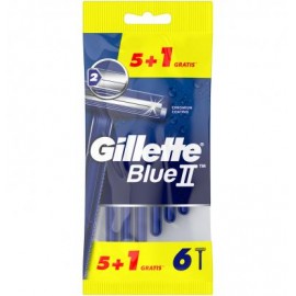 GILLETTE MAQUINA BLUE II 6 UNIDADES