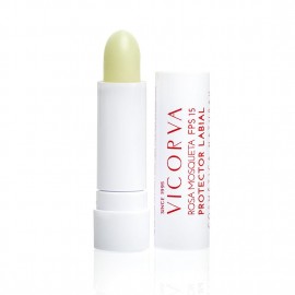 VICORVA PROTECTOR LABIAL ROSA MOSQUETA FPS 15
