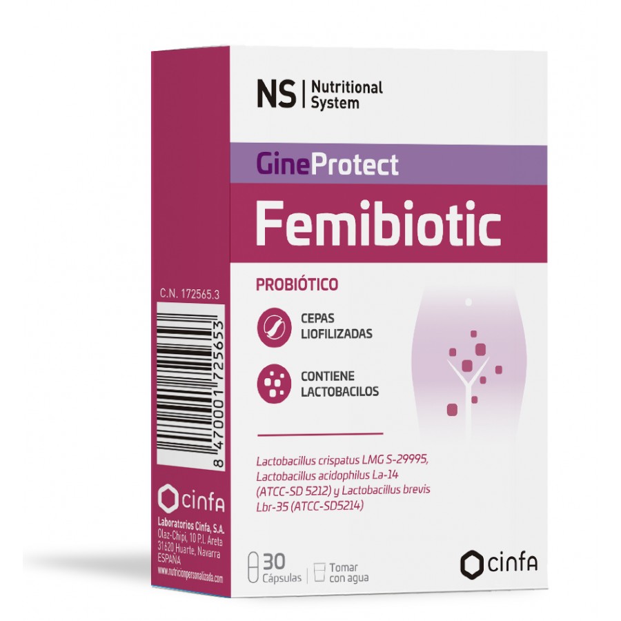 NS GINEPROTECT FEMIBIOTIC 30 CAPS.