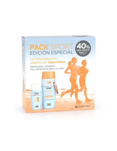 ISDIN SPF 50+ PACK FUSION WATER+GEL SPORT 100 ML